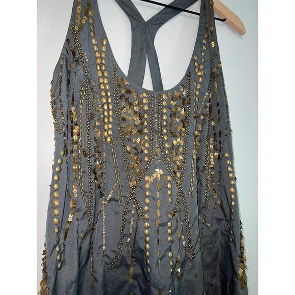 Free people sequin studded mini dress size small - Picture 2 of 7
